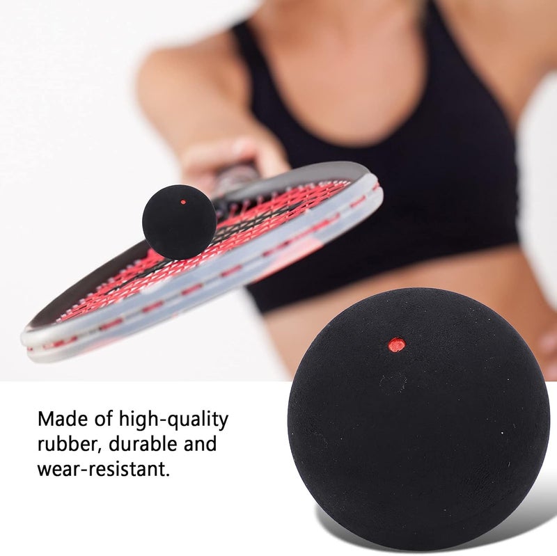 MUNEFE 37mm Single Dot Squash, Rubber Squash Racket Balls, Sports Squash Ball for Beginner Competition Training - Image 2